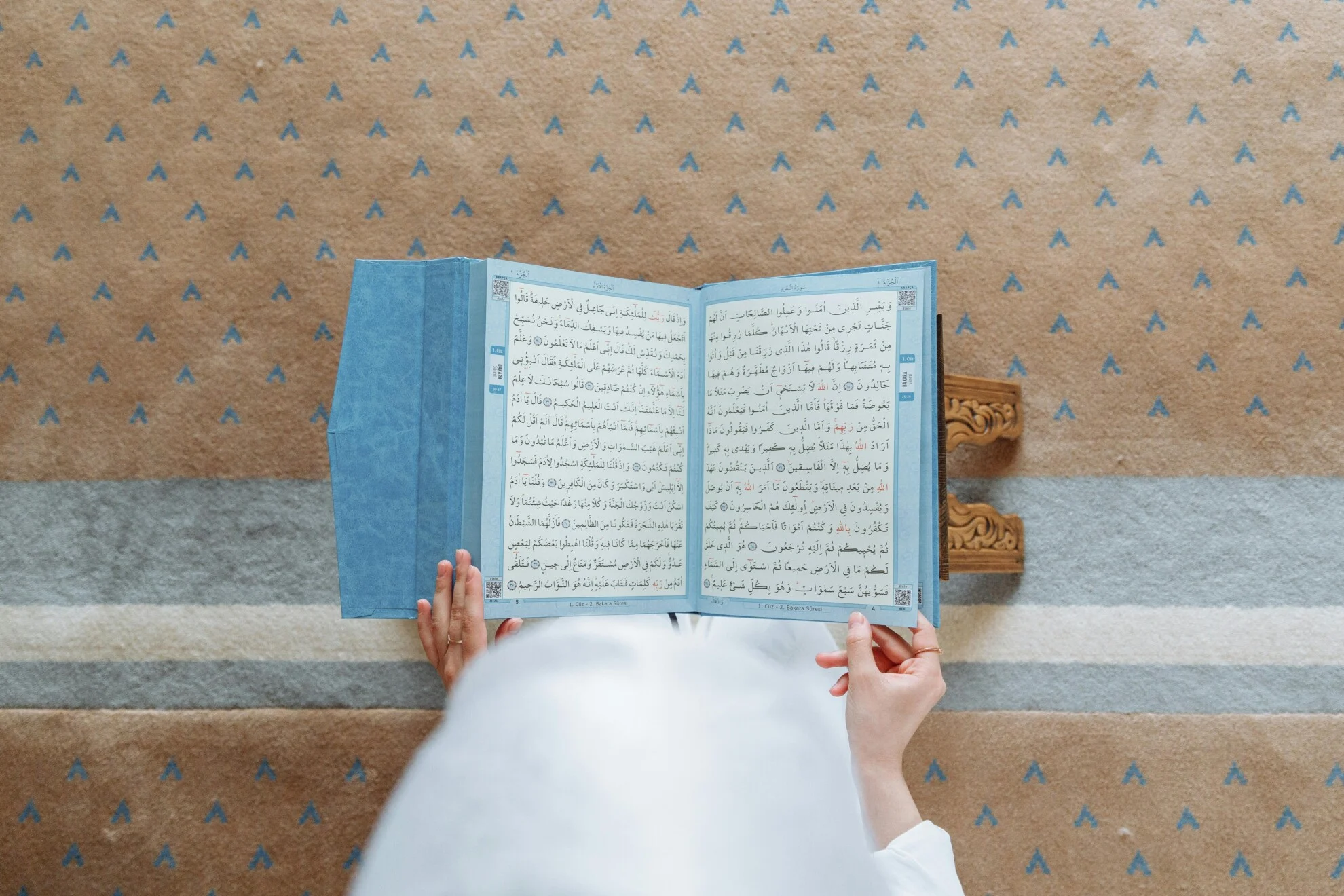 A Woman Reading Quran